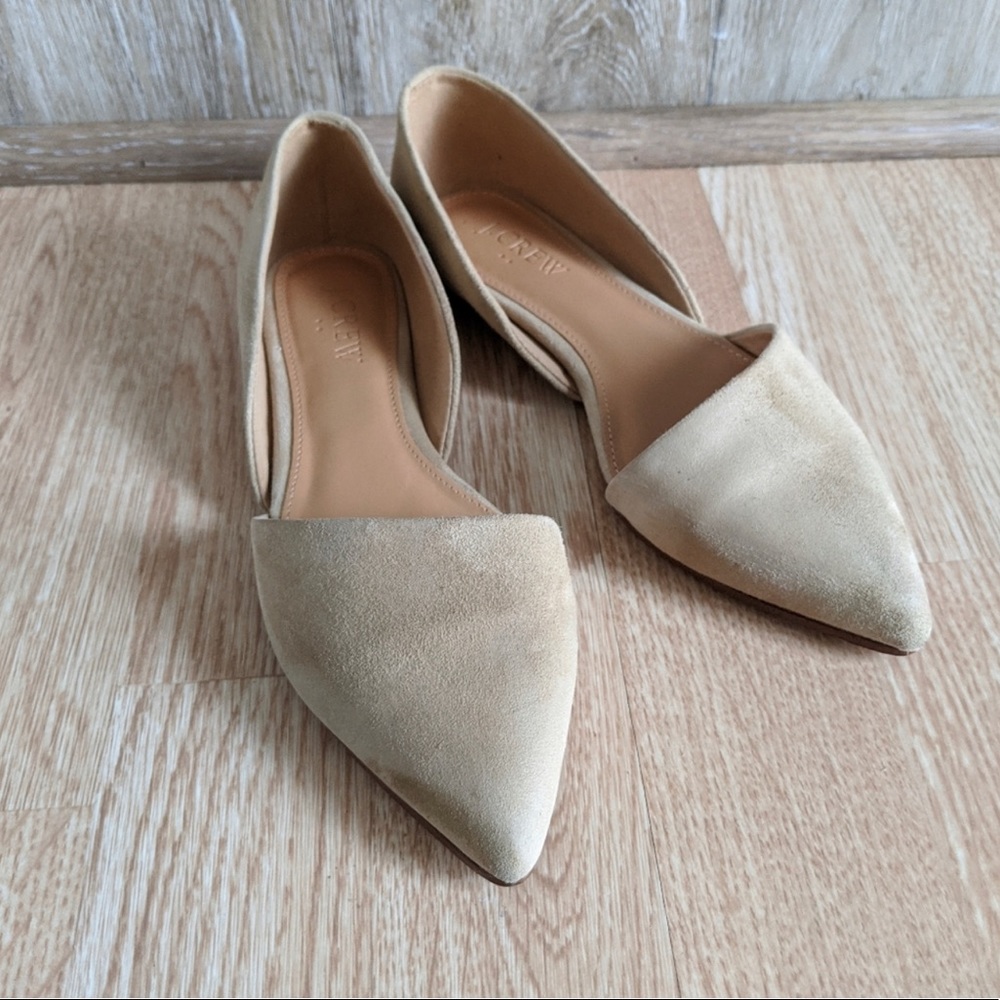 J Crew size 5 tan flats